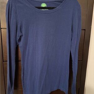 Healing Hands Deep Blue Long Sleeve Top